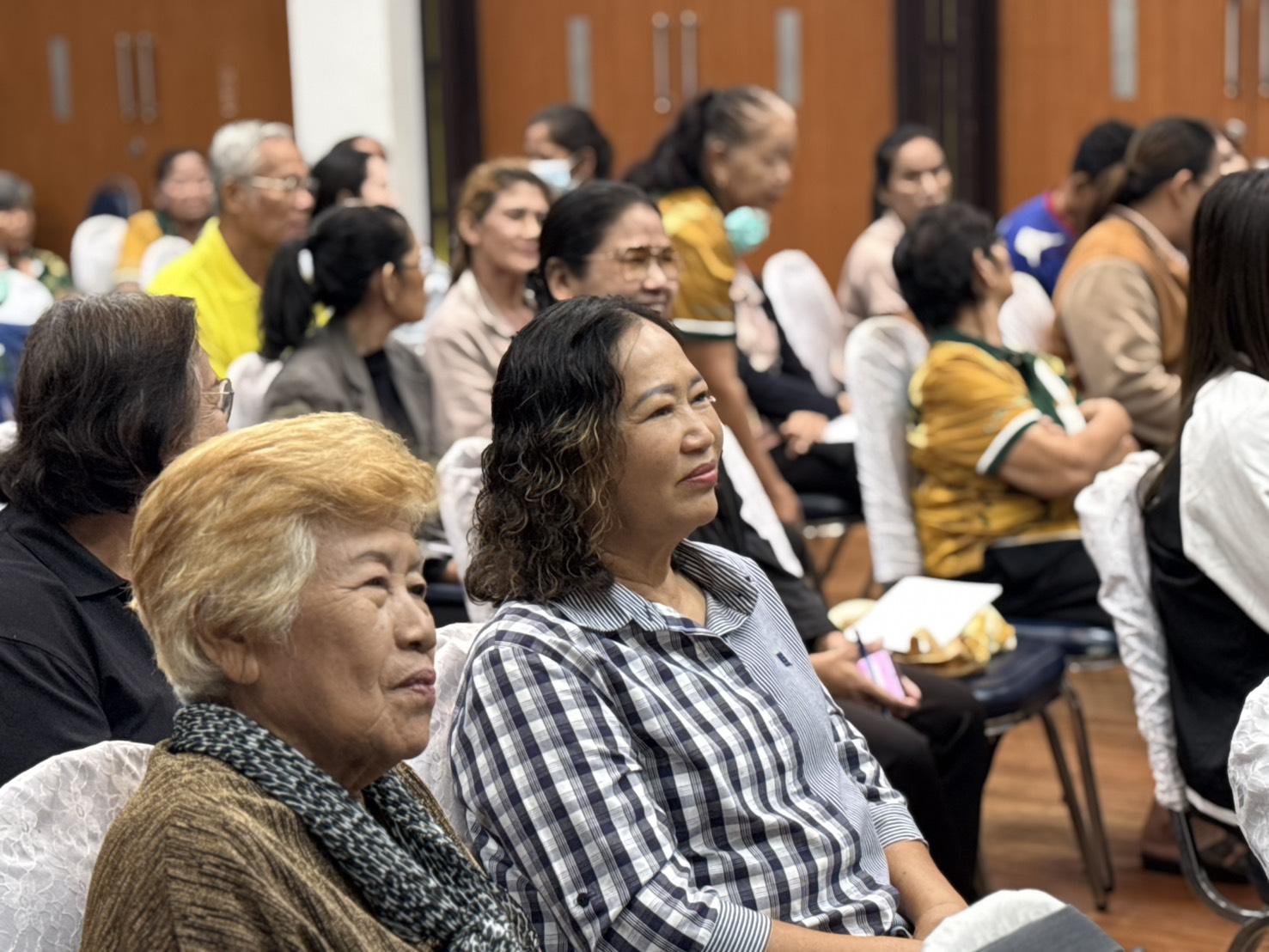 8. การพัฒนาแกนนำและเครือข่ายในการคัดกรองสุขภาพจิตและลดความเครียดในชุมชน” ภายใต้โครงการพัฒนาคุณภาพชีวิตและยกระดับรายได้ให้กับชุมชนฐานราก