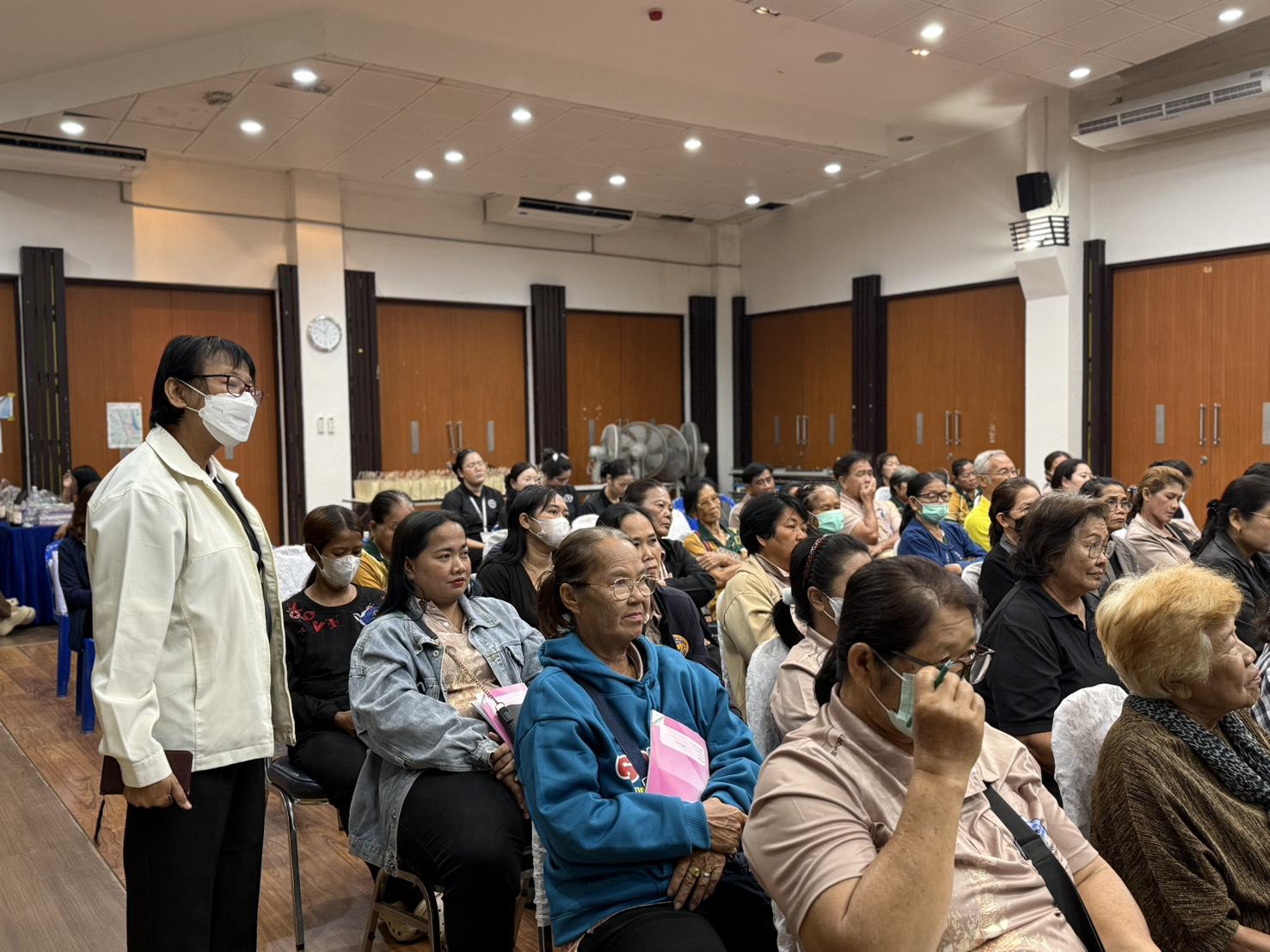 11. การพัฒนาแกนนำและเครือข่ายในการคัดกรองสุขภาพจิตและลดความเครียดในชุมชน” ภายใต้โครงการพัฒนาคุณภาพชีวิตและยกระดับรายได้ให้กับชุมชนฐานราก