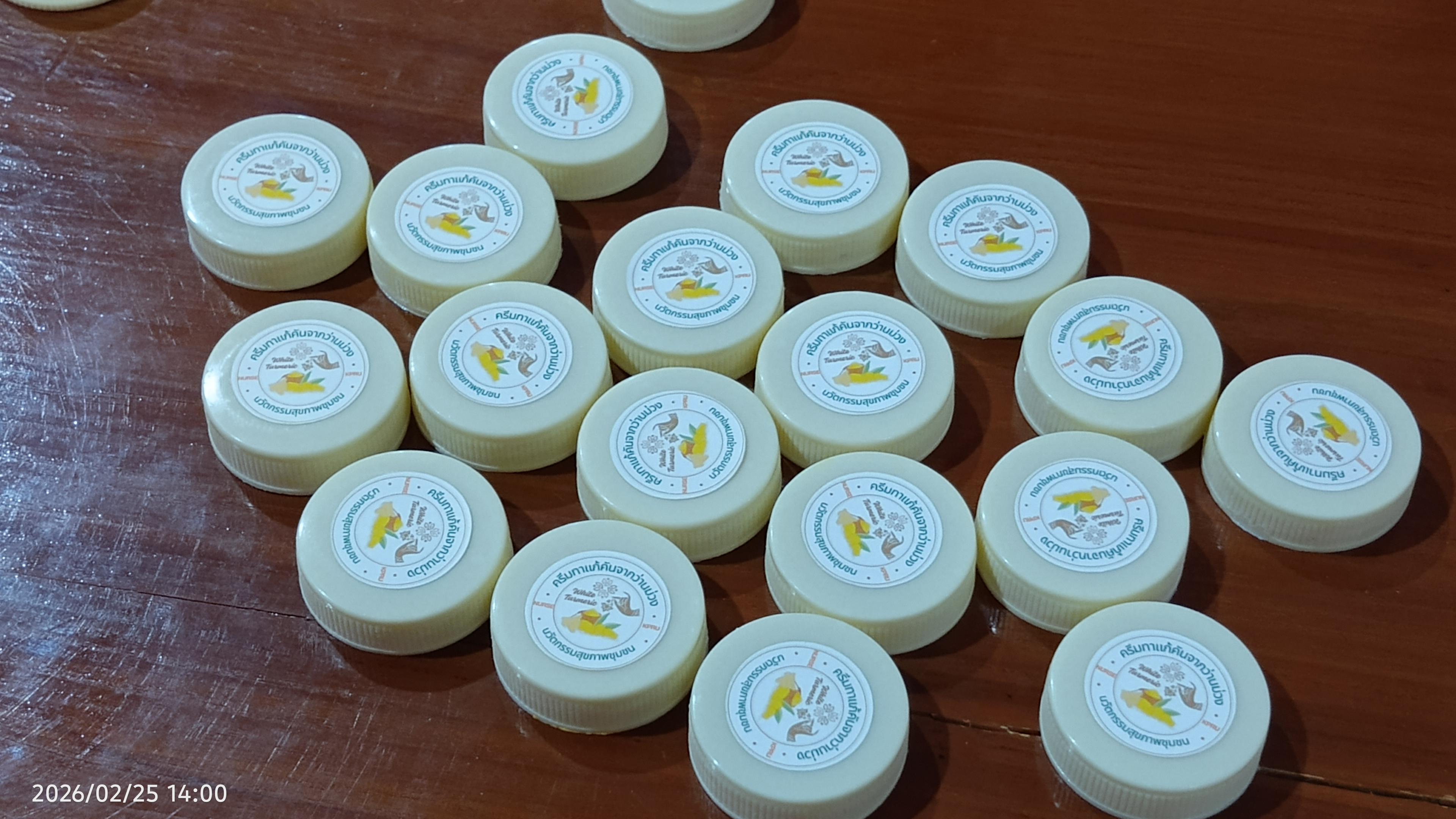 13. นวัตกรรมสุขภาพที่ใช้ในชุมชน ครีมทาแก้คันจากว่านม่วง จัดขึ้นที่ โรงเรียนเฉลิมพระเกียรติสมเด็จพระศรีนครินทร์ กำแพงเพชร