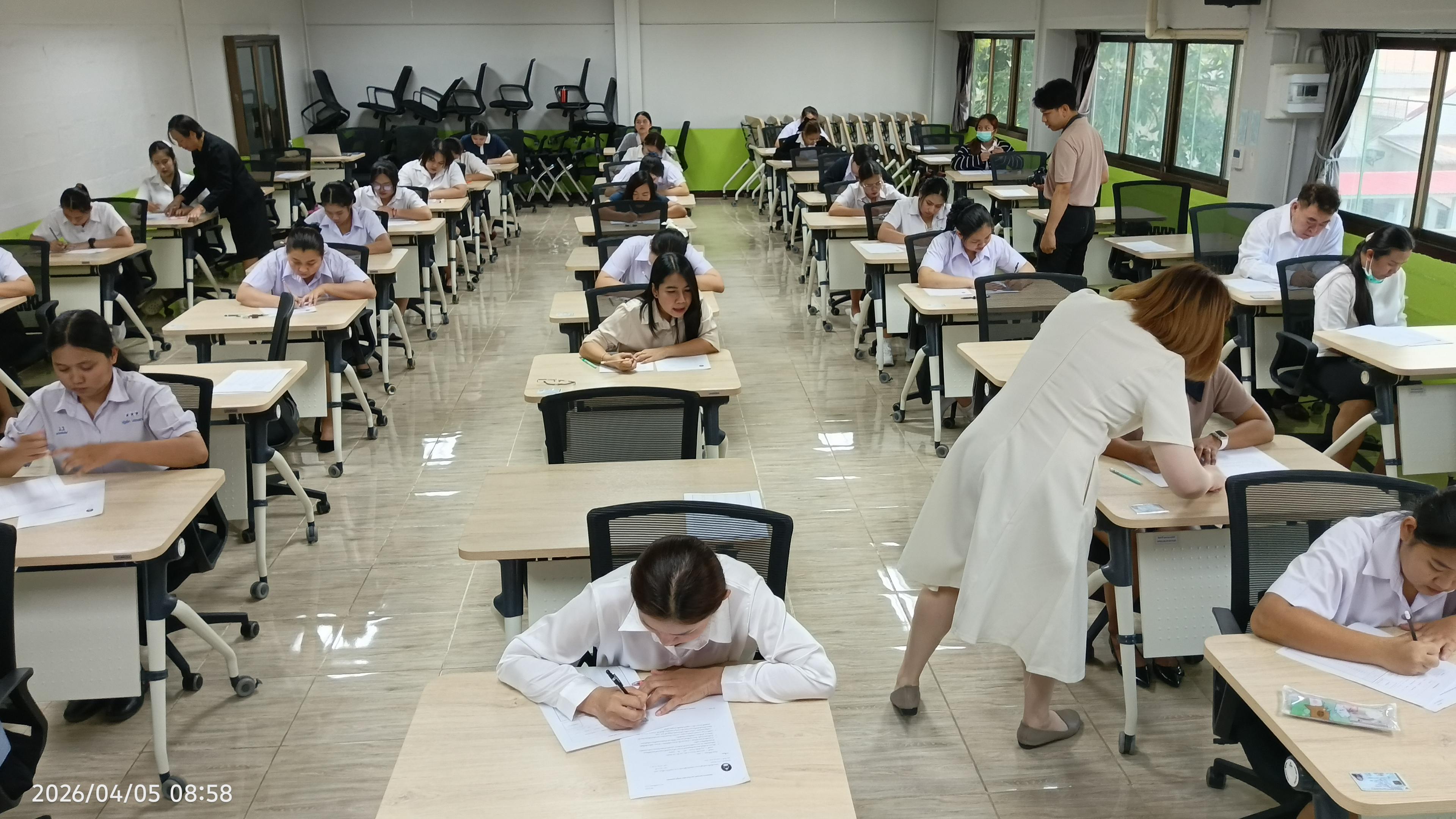 16. สอบวัดความรู้ นักศึกษาผู้ช่วยพยาบาลใหม่ รับรอบที่ 1